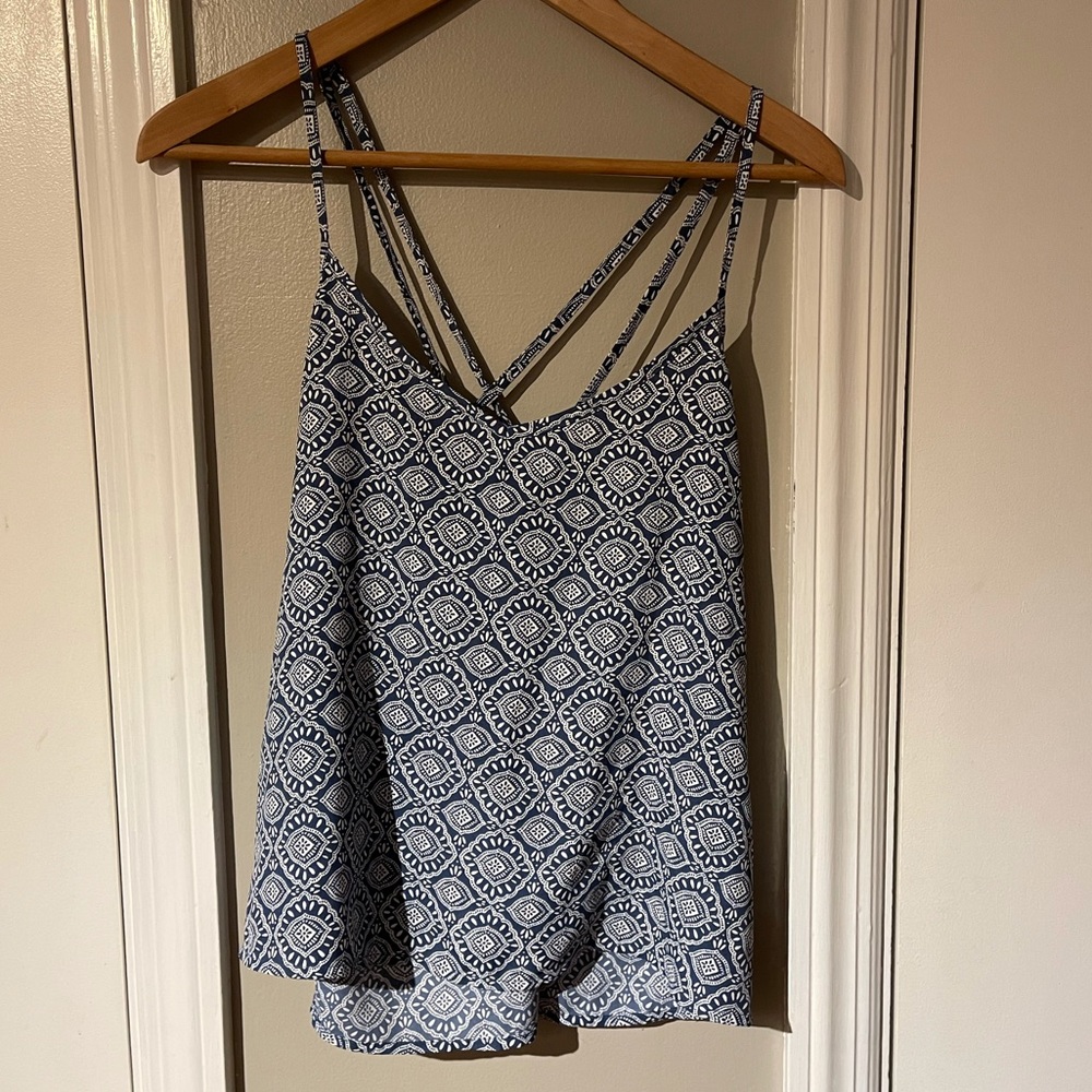 Blue Aztec Print Tank